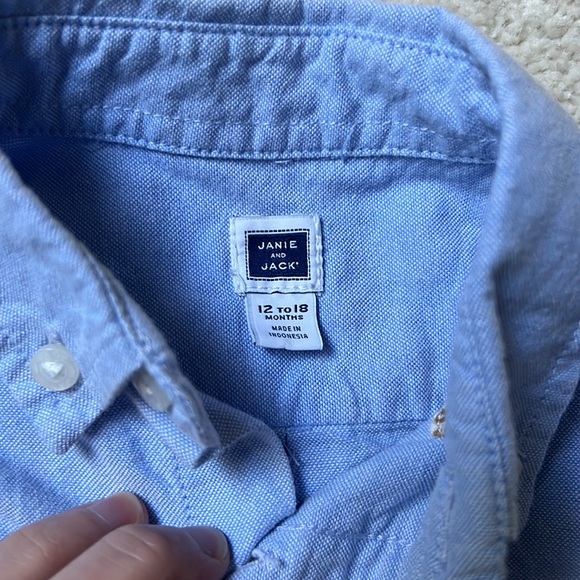 Janie and jack sweater and button up bundle. Size 12 to 18 months. - Picture 5 of 5